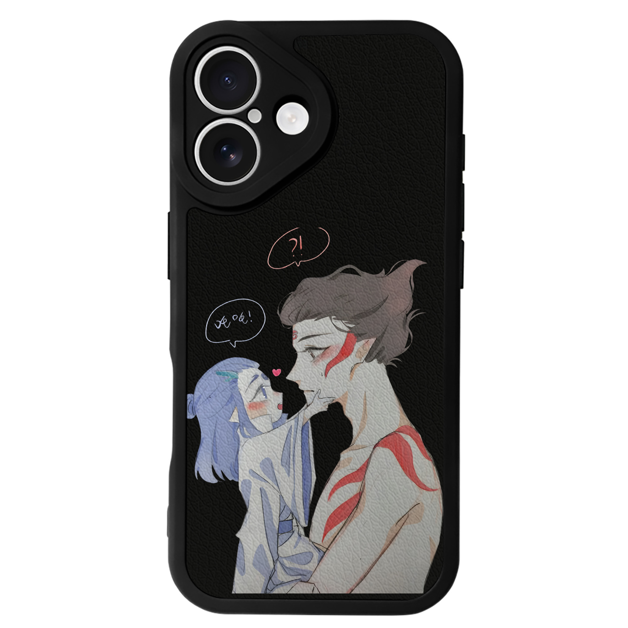 （画像用） Ne Zha 2 ナタ 魔童の大暴れ 【iPhone 16シリーズ対応】シリコンスマホケース（レザー調） 材質：シリコン